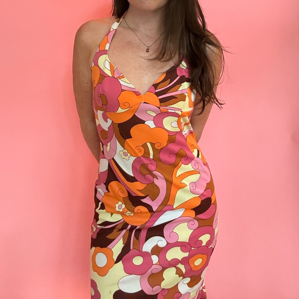 VINTAGE DOLCE & GABBANA HALTER DRESS - Picture 2 of 9